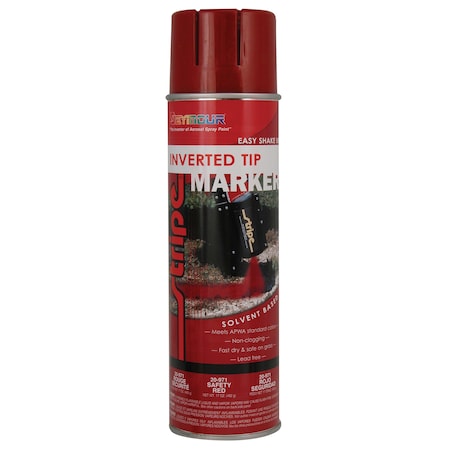 Seymour Midwest InvertedTipSolvBaseSafetyRed20oz, PK12 20-971
